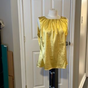 Ladies yellow/gold blouse size L